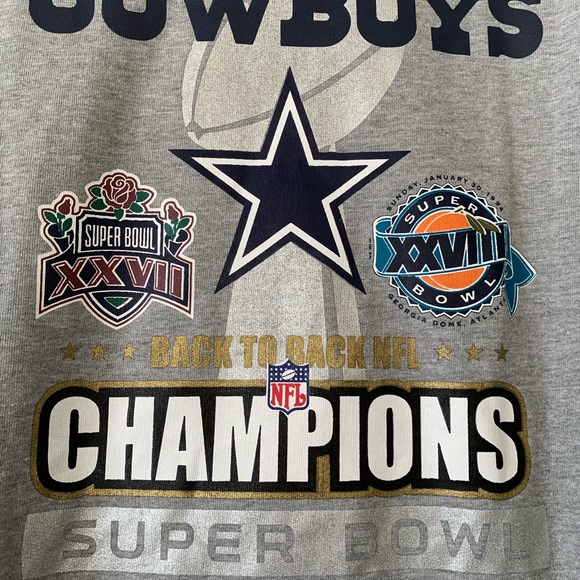 Mitchell & Ness Dallas Cowboys back to back crewneck size XL NWT - Picture 5 of 10